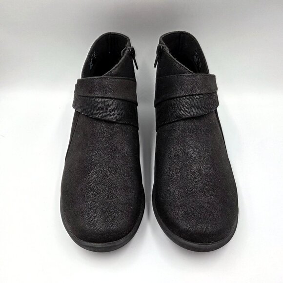 Clarks Boots Womens 8 Black Sillian Rani Cloudstepper Comfort Ankle Booties - Picture 4 of 9